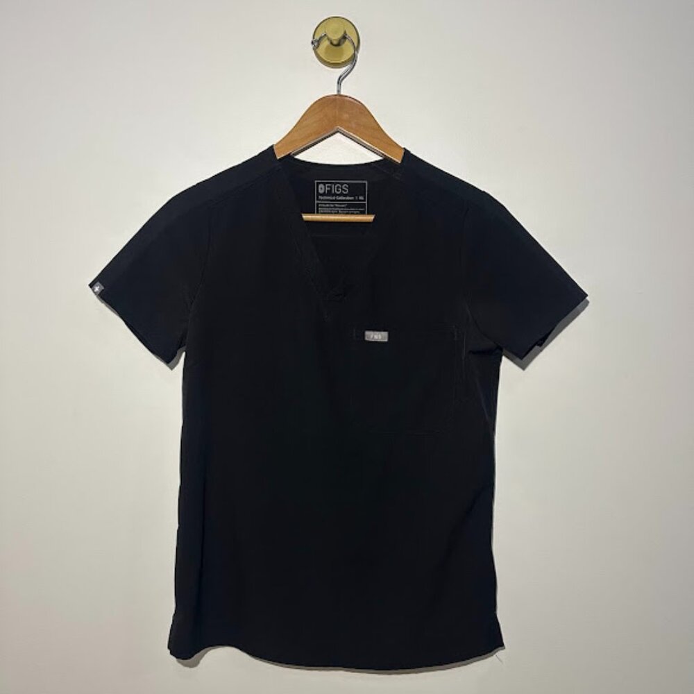 Figs FREEx Catarina Scrub Top Black Size xsmall